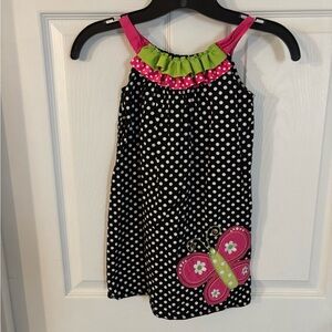 Rare,Too! Black and White Polka Dot Dress